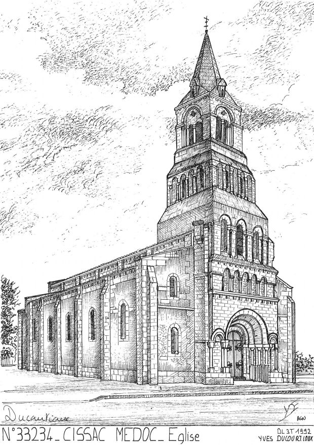 N 33234 - CISSAC MEDOC - église